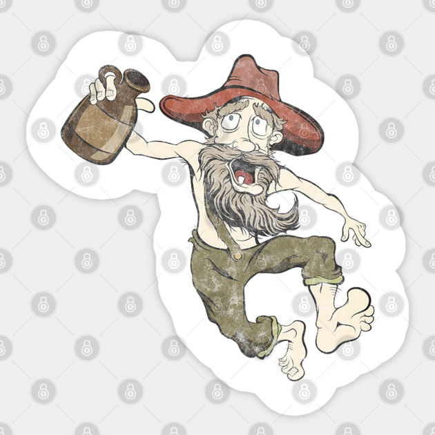 Drunk Hillbilly Sticker by MotoGirl